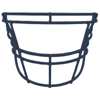 Schutt DNA EGOP II Carbon Steel Facemask - Men's - Navy / Navy