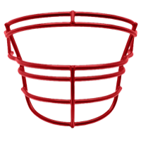 Schutt DNA-RJOP Carbon Steel Facemask - Men's - Red / Red