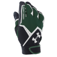 Under Armour Clean Up VI Batting Gloves - Youth - Dark Green / Black