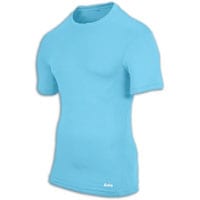 Eastbay EVAPOR Compression S/S Crew Top - Men's - Light Blue / Light Blue