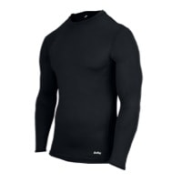 Eastbay EVAPOR Long Sleeve Compression Crew - Men's - All Black / Black