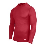 Eastbay EVAPOR Long Sleeve Compression Crew - Men's - Red / Red