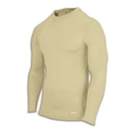 Eastbay EVAPOR Long Sleeve Compression Crew - Men's - Tan / Tan