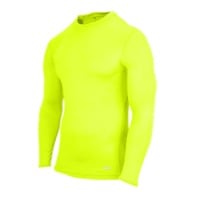 Eastbay EVAPOR Long Sleeve Compression Crew - Men's - Yellow / Yellow