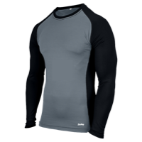 Eastbay EVAPOR Baseball Compression Top - Men's - Grey / Black