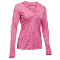 Under Armour Tech Long Sleeve Hoodie - Women's - Pink / Pink