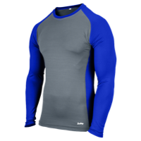 Eastbay Evapor L/S Baseball Compression Top - Boys' Grade School - Blue / Grey