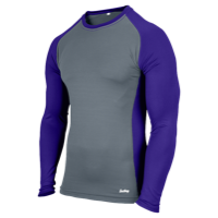 Eastbay Evapor L/S Baseball Compression Top - Boys' Grade School - Purple / Grey