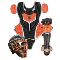 Louisville Slugger Series 5 3-Piece Catcher's Set - Youth - Black / Orange