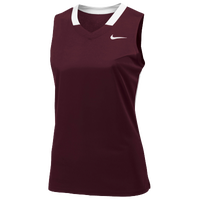 Nike Team Face-Off Sleeveless Game Jersey - Women's - Maroon / White