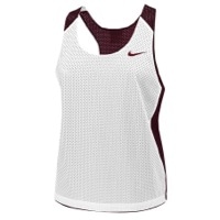 Nike Team Reversible Mesh Tank - Women's - White / Maroon