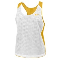 Nike Team Reversible Mesh Tank - Women's - White / Gold