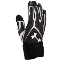 Under Armour Combat V Full Finger Lineman Gloves - Boys' Grade School - Black / White