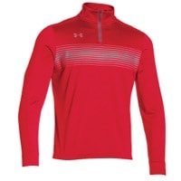 Under Armour Team Qualifier Novelty 1/4 Zip - Men's - Red / Grey