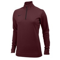 Nike Team Dri-FIT 1/2 Zip - Women's - Maroon / Maroon