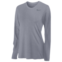 Nike Team Legend Long Sleeve T-Shirt - Women's - Grey / Grey