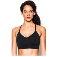 Under Armour Armour Low-Impact Seamless Bra - Women's - All Black / Black