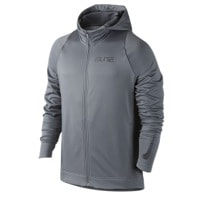 Nike Elite Stripe F/Z Hoodie - Men's - Grey / Grey