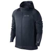 Nike Elite Stripe F/Z Hoodie - Men's - Navy / Grey