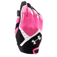 Under Armour T-Ball Clean Up VI Batting Gloves - Youth - Pink / Black