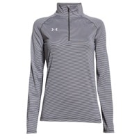 Under Armour Team Tech Stripe 1/4 Zip - Women's - Grey / Grey