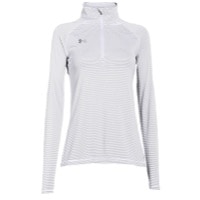 Under Armour Team Tech Stripe 1/4 Zip - Women's - All White / White