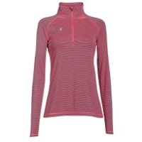 Under Armour Team Tech Stripe 1/4 Zip - Women's - Grey / Pink