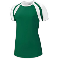 Nike Court Warrior S/S Jersey - Women's - Dark Green / White