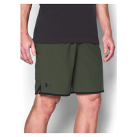 Under Armour Qualifier 9" Woven Shorts - Men's - Olive Green / Black