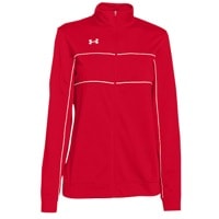 Under Armour Team Rival Knit Warm-Up Jacket - Women's - Red / White