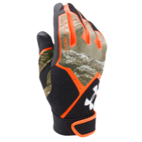 Under Armour Clean-up Culture Batting Gloves - Men's - Black / Orange