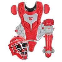 Louisville Slugger Series 5 3-Piece Catcher's Set - Youth - Red / Grey