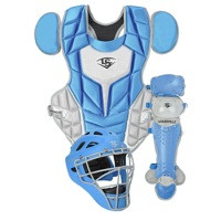 Louisville Slugger Series 5 3-Piece Catcher's Set - Youth - Light Blue / Grey