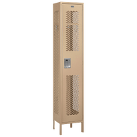 Salsbury Assembled Single Tier Vented Locker - Tan / Tan