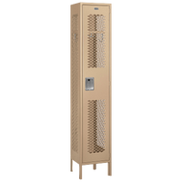 Salsbury Unassembled Single Tier Vented Locker - Tan / Tan