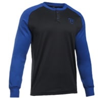 Under Armour Training Warm-Up Henley - Men's - Black / Blue