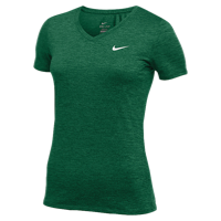 Nike Team Short Sleeve V-Neck Legend T-Shirt - Women's - Dark Green / Dark Green