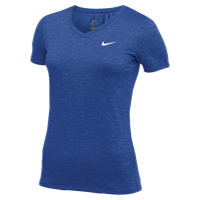 Nike Team Short Sleeve V-Neck Legend T-Shirt - Women's - Blue / Blue