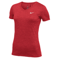 Nike Team Short Sleeve V-Neck Legend T-Shirt - Women's - Red / Red