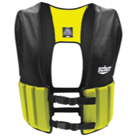 Schutt Lightweight Varsity Rib Vest - Men's - Black / Light Green