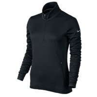 Nike Thermal 1/2 Zip Golf Cover-Up - Women's - All Black / Black