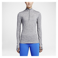 Nike Dri-FIT Element 1/2 Zip - Women's - Grey / Grey