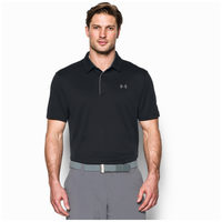 Under Armour Tech Golf Polo - Men's - Black / Grey