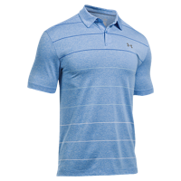 Under Armour Coolswitch Pivot Stripe Golf Polo - Men's - Light Blue / Blue