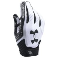 Under Armour Spotlight Football Gloves - Men's - White / Black