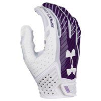 Under Armour Spotlight Football Gloves - Men's - White / Purple