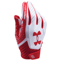 Under Armour Spotlight Football Gloves - Men's - Red / White