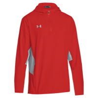 Under Armour Team Squad Woven 1/4 Zip Jacket - Men's - Red / Grey