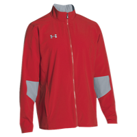 Under Armour Team Squad Woven Warm Up Jacket - Men's - Red / Grey