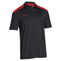 Under Armour Team Colorblock Polo - Men's - Black / Red